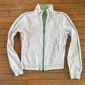 Tommy Hilfiger zip down Top/jacket with Mint Green Trim